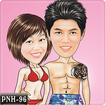 泳裝Q版雙人漫畫 PNH-96